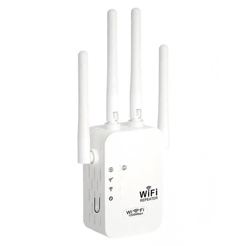 Wifi Extender 2025, 1200Mbps Dual Band (5Ghz/2.4Ghz) Signal Booster, Covers 10,000 Sq. Ft & 50 Devices