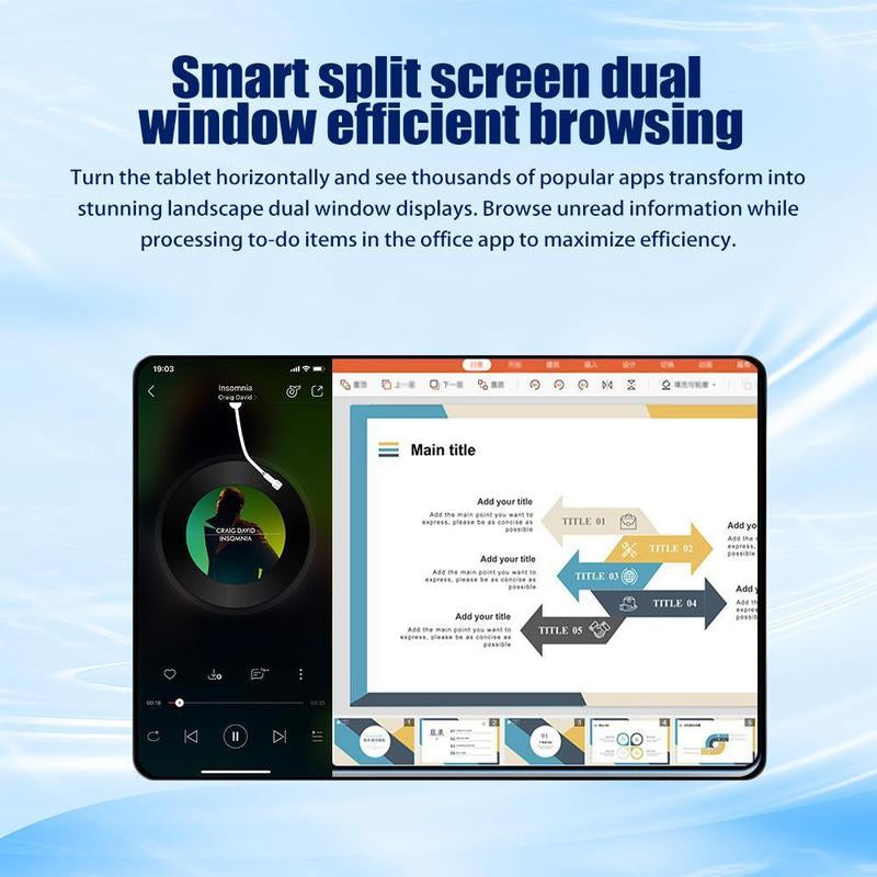 Tablet Android 7.0 – 10.1"  2GB RAM, 32GB, Dual SIM, 1280X800 IPS Display. 5MP+13MP Cameras, 5000Mah Battery & Full Accessories: Keyboard, Mouse, Stylus & Case