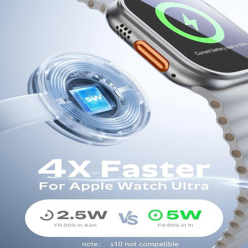 LISEN Qi2 Magsafe Certified 3-In-1 Charging Station, 25W Magnetic Wireless Charger for Iphone 16/15/14/13, Apple Watch & Airpods, USB Cable Included.